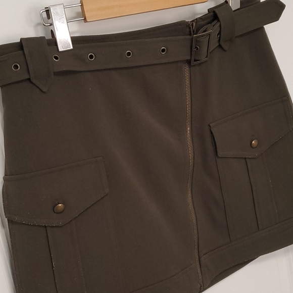 Olive colored skirt - L - Picture 2 of 6